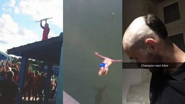 VIDÉO. INSOLITE. Saut dans la Garonne, saucisse à l'air et passage sous la tondeuse, voilà comment Auch a fêté son titre de Nationale B