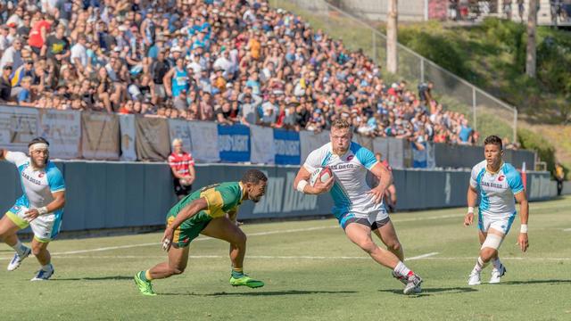 VIDEO. Pro Rugby USA. L'ancien Toulonnais Orene Ai'i feinte la défense de Denver en mode NBA