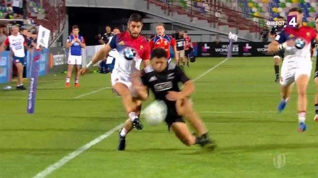 RÉSUMÉ VIDÉO. Championnat du monde U20. Deux sublimes essais de 90m n'ont pas suffi aux Bleuets face aux Baby Blacks