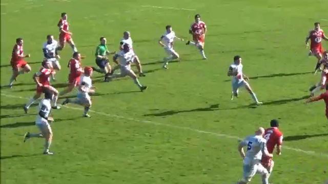 Rugby amateur #9 : L'essai solitaire de 50 mètres après un gros travers de Djamel Ouchene (UA Libourne)