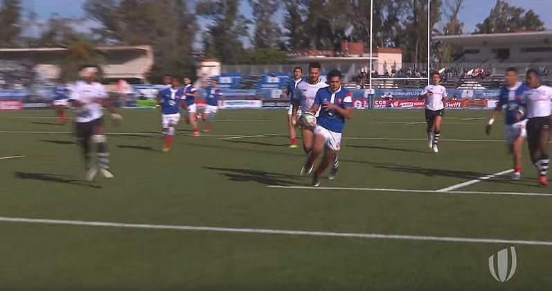 Coupe du monde U20 - Donovan Taofifenua inscrit l'un des essais les plus rapides de l'histoire du Mondial [VIDÉO]