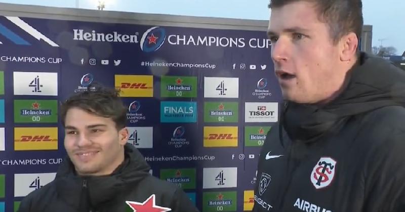 INSOLITE. Thibaut Flament joue les interprètes et Antoine Dupont se prend un râteau par un journaliste