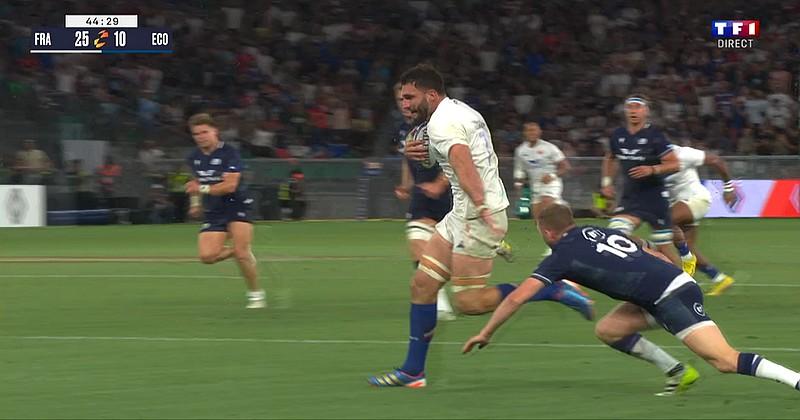 VIDEO. RUGBY. Dupont et Ramos relancent, Ollivon dépose Russell, le XV de France enflamme Geoffroy-Guichard