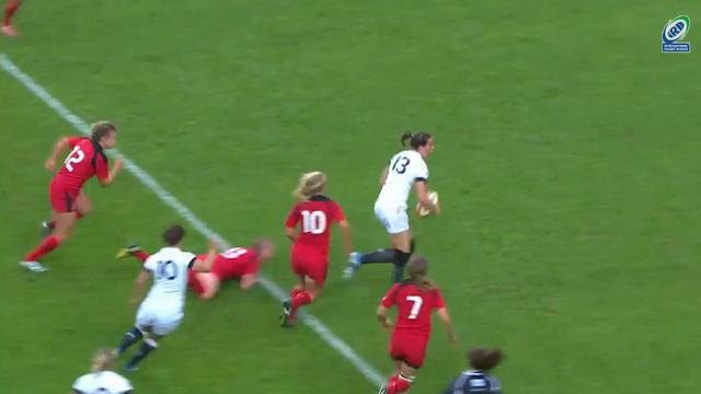 RESUME VIDEO. Coupe du monde. Emily Scarratt mystifie la défense canadienne et scelle la victoire de l'Angleterre