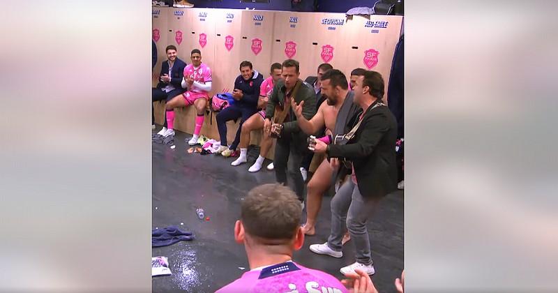 VIDEO. Top 14. En slip, Ivaldi se déchaîne sur du Johnny Hallyday après la victoire sur la Rochelle