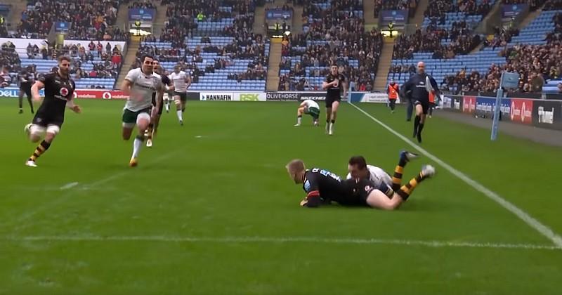 VIDEO. Premiership. En ventriglisse sur 10m, il termine avec style une sublime action des Wasps