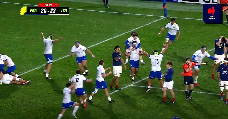 RESUME VIDEO. Enorme coup d'arrêt pour la France dans le 6 Nations U20 avec un revers historique contre l'Italie