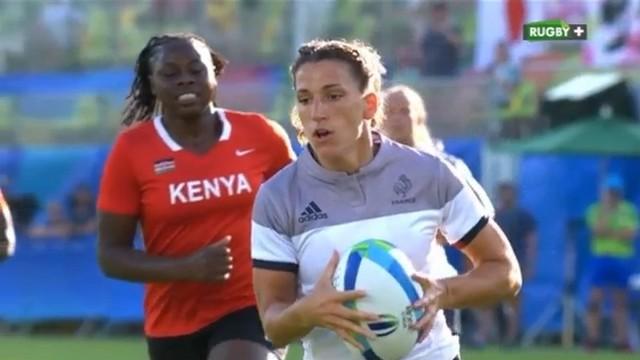 Rio 2016 - France 7 féminines surpasse le Kenya et entrevoit les quarts de finale (40-7)