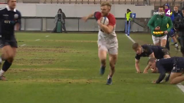 RESUME VIDEO. 6 Nations U20 - Faraj Fartass laisse quatre Écossais sur le carreau lors de la victoire bonifiée des Bleuets