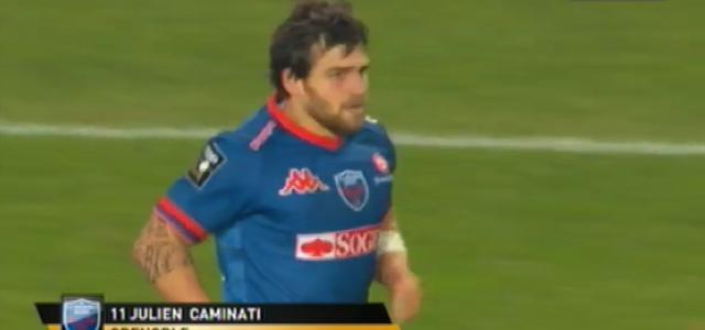 VIDEO. FC Grenoble : Julien Caminati renverse toute la défense du Stade Toulousain pour marquer l'essai