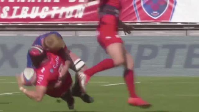 VIDÉO. FCG - RCT : Peter Kimlin colle un énorme tampon à Leigh Halfpenny