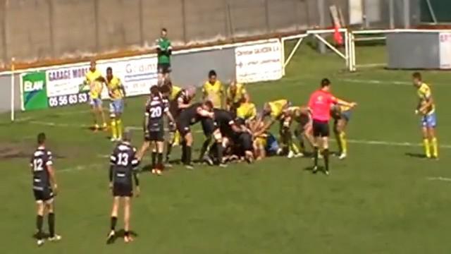 VIDEO. Fédérale 1. Le SA XV s'appuie sur sa mêlée pour battre Romans, Langon résiste à Aubenas 