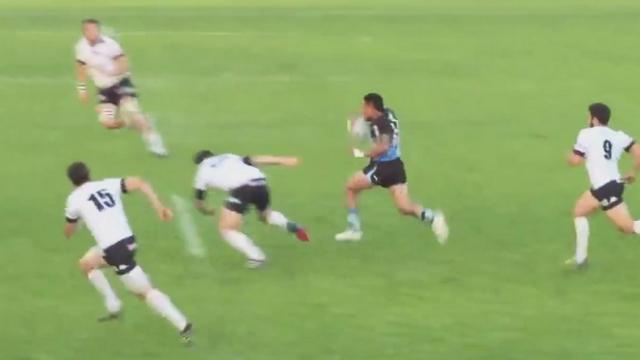 VIDEO. Fédérale 1 - RC Massy. Mani Vakaloa en mode extraterrestre sur 80m en quart de finale face au PARC