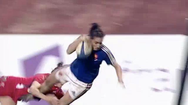 VIDÉO. FÉMININES. France - Galles : Julie Billes marque l'essai après une superbe séquence de jeu des Bleues