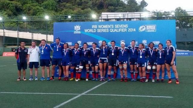 VIDEO. Festival d'essais et qualification pour le circuit mondial IRB pour France 7 féminines au tournoi de Hong Kong