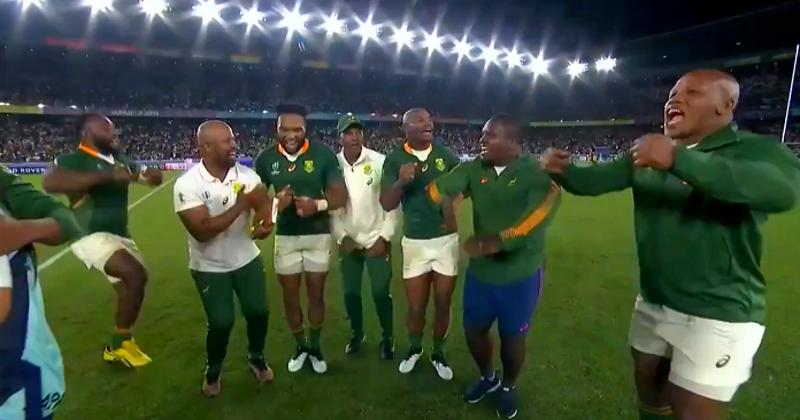 FINALE COUPE DU MONDE : la danse de la victoire des Springboks ! [VIDÉO]