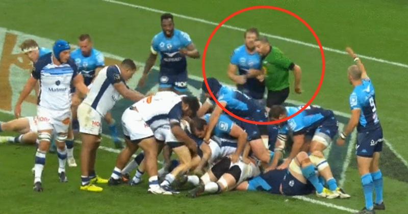 VIDÉO. FINALE TOP 14 : M. Garcès percuté à l'épaule dans l'en-but par François Steyn