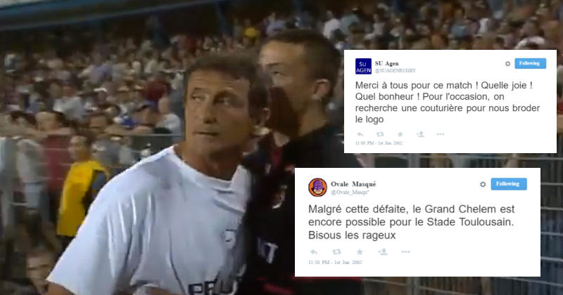 FLASHBACK. On a imaginé les réactions Twitter de la 1/2 entre Toulouse et Agen en 2002