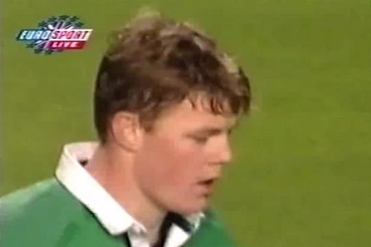 FLASHBACK. 1999. Le premier essai de Brian O'Driscoll avec l'Irlande