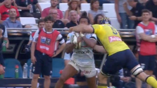 VIDÉO. Flip van der Merwe expulsé après un coup de la corde à linge sur Teddy Thomas