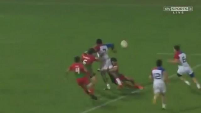 VIDEO. Dubai Sevens - France 7 enchaîne les offloads face au Portugal