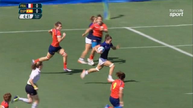 VIDEO. Rio 2016 - France 7 féminines domine facilement l'Espagne aux Jeux olympiques (24-7)