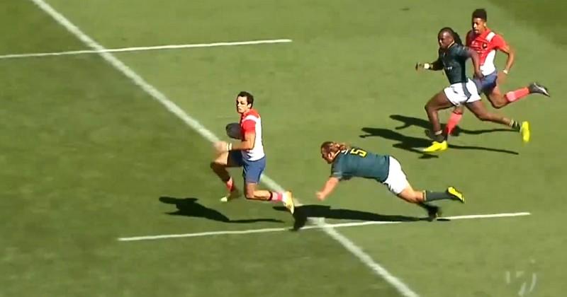 VIDEO. Cape Town 7s - France 7 s'offre un essai de 100m face aux Blitzboks