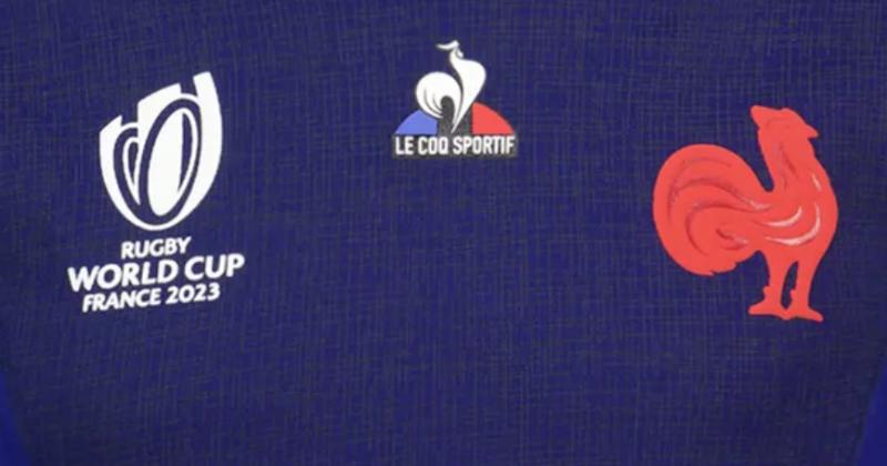 Maillot Replica XV de France Coupe du Monde de Rugby 2023 Le Coq