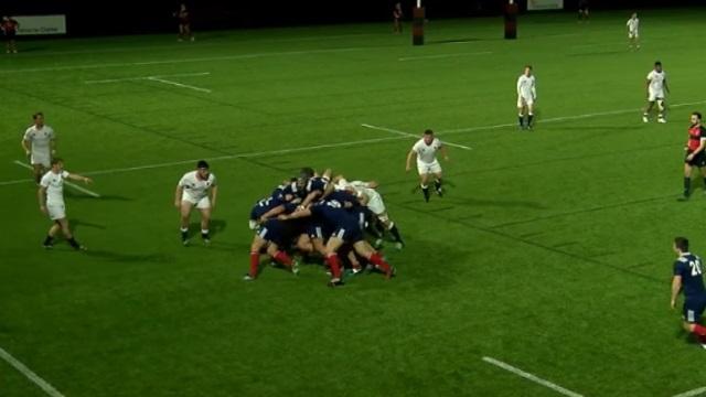 VIDEO. Le pack de France Universitaire enfonce l'Angleterre sur 30 mètres pour l'essai et la victoire