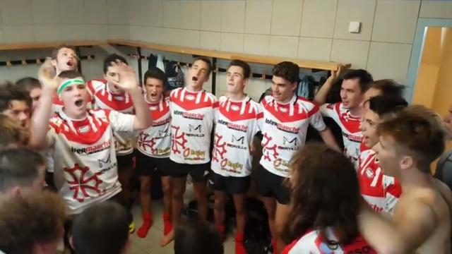 VIDEO. Rugby amateur : les juniors du SAF XV reprennent Frère Domino avec brio dans les vestiaires