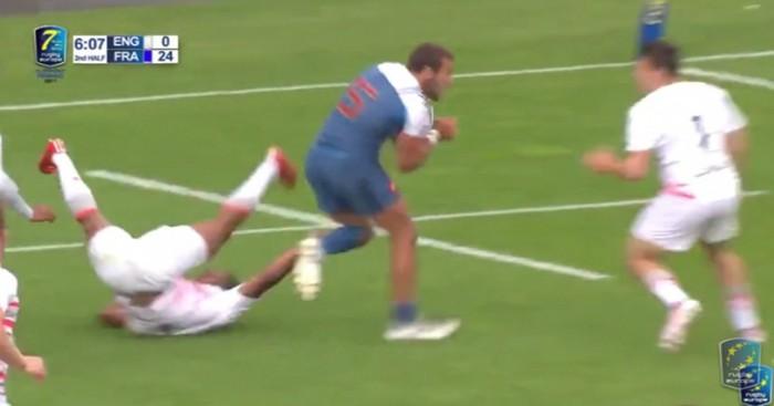 VIDEO. Grand Prix Series. Clermont 7s. Gabin Villière fait parler sa puissance face à l'Angleterre