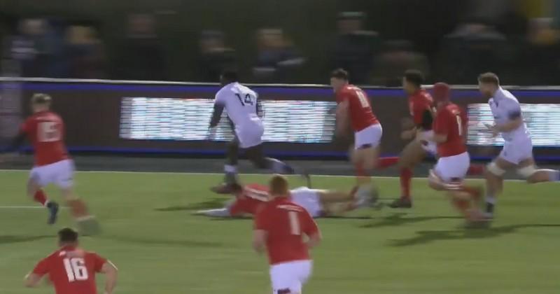 VIDÉO. 6 Nations U20. Gabriel Ibitoye écœure 6 Gallois sur 50 mètres