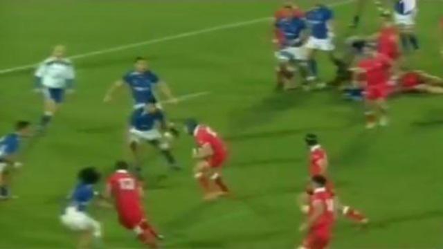 VIDEO. Merab Sharikadze casse quatre plaquages samoans et donne la victoire à la Géorgie