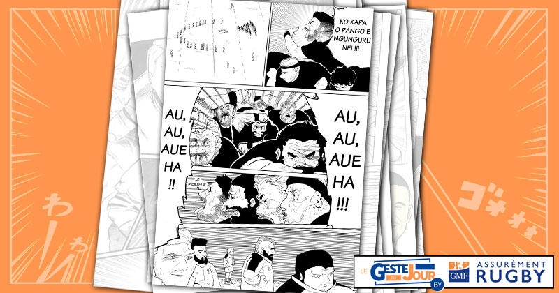 Le geste du jour en manga : les Anglais s'opposent fièrement au Haka