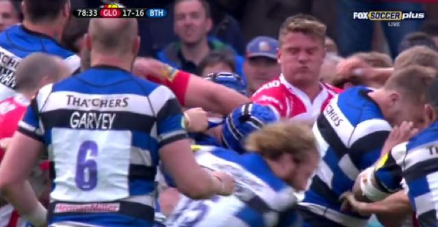 VIDÉO. BAGARRE GÉNÉRALE. Le derby Gloucester - Bath tourne à la boucherie