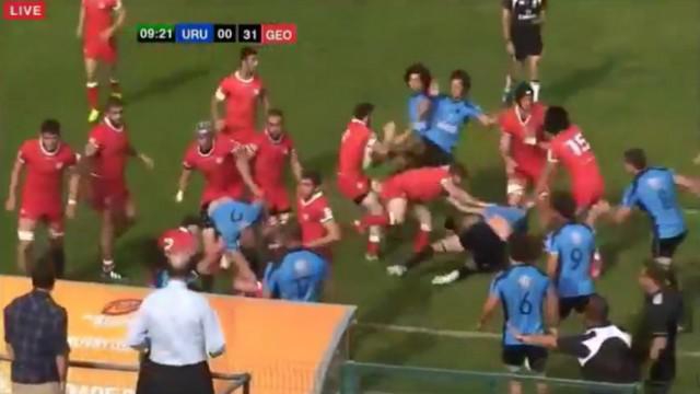 VIDEO. World Rugby U20 Trophy. Grosse partie de manivelles entre la Géorgie et l'Uruguay 