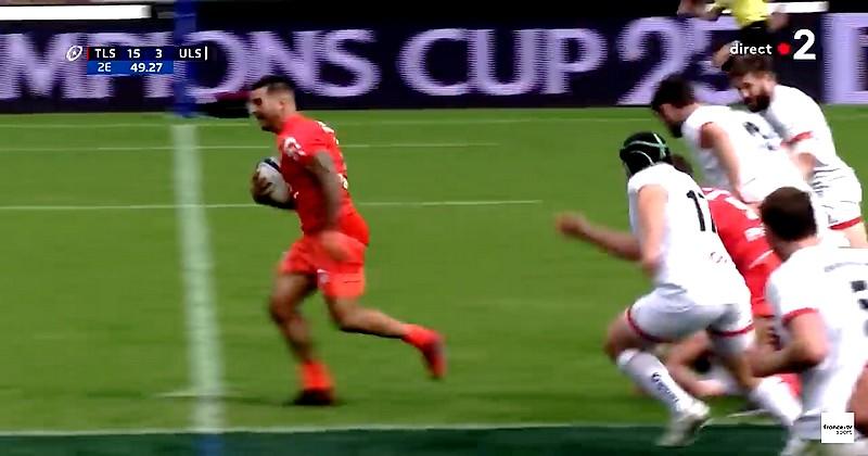 Champions Cup - Sofiane Guitoune perce, remet son short et sert Dupont sur un plateau ! [VIDÉO]