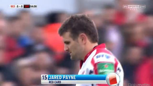 H Cup. Jared Payne suspendu deux semaines après son carton rouge face aux Saracens