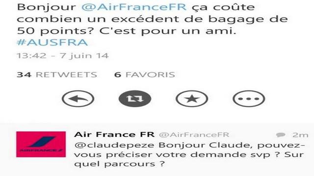 INSOLITE. Quand Air France s'inquiète pour la valise de Philippe Saint-André sur Twitter...