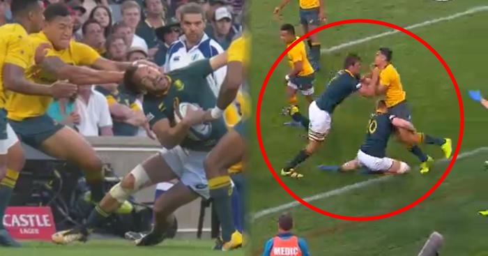 VIDEO. Boks vs Wallabies : Israel Folau tire les cheveux d'un adversaire, Eben Etzebeth voit rouge