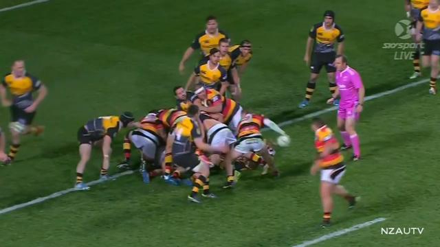 VIDEO. ITM Cup. La sublime passe dans le dos de Tawera Kerr-Barlow pour l'essai de Joe Webber