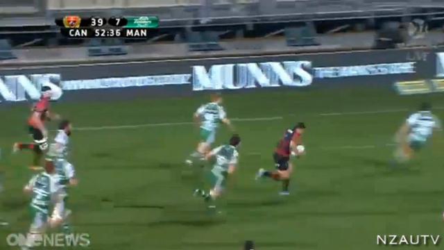 VIDEO. ITM Cup : Canterbury humilie Manawatu en passant dix essais 