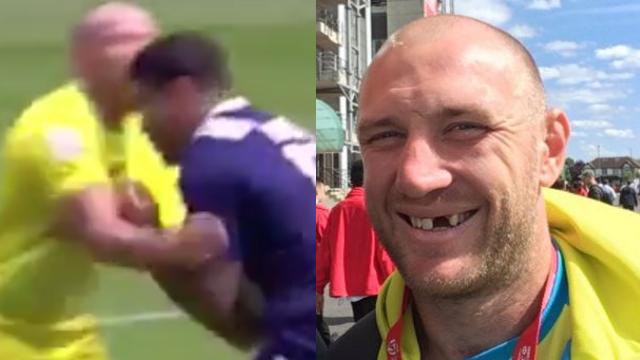 VIDEO. London 7s : un Australien perd une dent après un choc... et demande à l'arbitre de la lui garder !