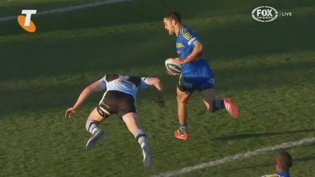 VIDEO. NRL - L'insaisissable Jarryd Hayne marque un sublime essai de 95 mètres 