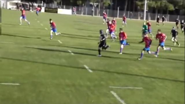 VIDEO. Amateur. Le jeune cadet du PARC Jason Castella régale avec un essai de 85m tout en vitesse