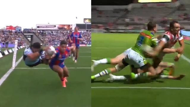 VIDEO. Le rugby à XIII nous offre deux passes venues d'un autre monde 