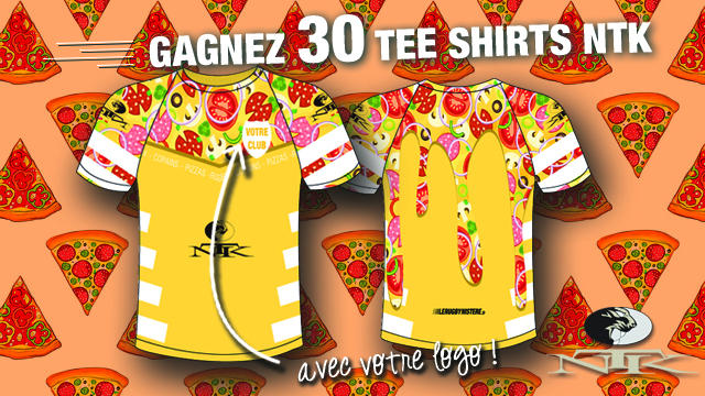 JEU CONCOURS. Gagnez 30 tee shirts Pizzas et Copains NTK pour votre équipe avec votre logo !