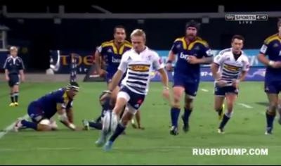 Joe Pietersen marque un superbe essai contre les Highlanders !