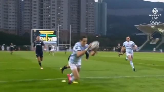 VIDEO. Natixis Cup. Johan Goosen passe la surmultipliée et dépose la défense des Highlanders sur 70m