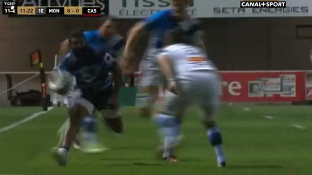 GIF. Top 14. MHR - CO. John Beattie éteint Timoci Nagusa à l'épaule et condamne son équipe